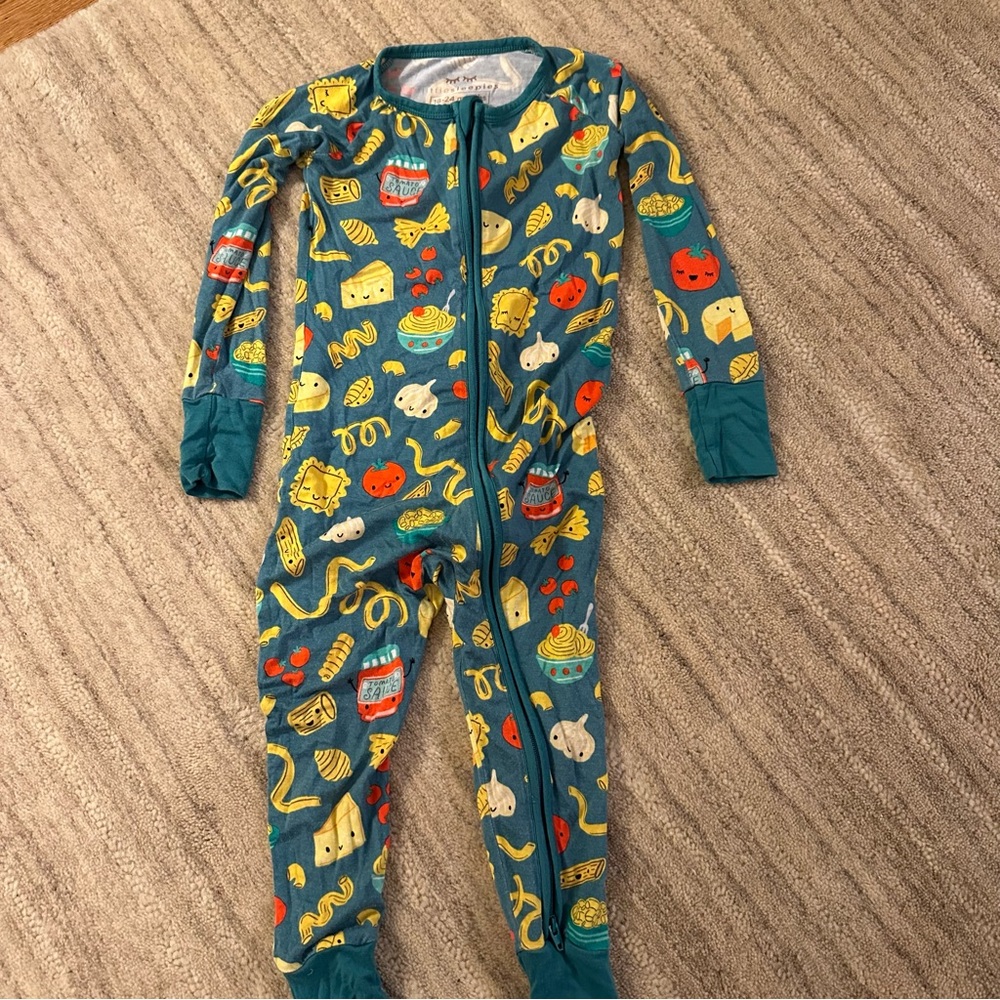 Little Sleepies Pasta Party Zippy 18-24 months